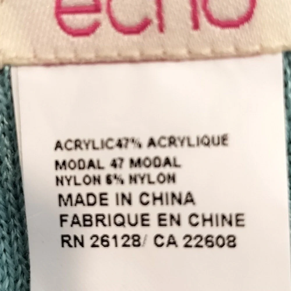 Echo‎ Knit Scarf 66 x 8 Colorful Geometric Boho Eclectic Purple Multi Maximalist